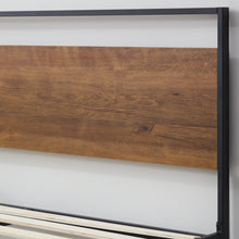 Load image into Gallery viewer, Brown Thompson Bed Wood and Metal Platform Bed details