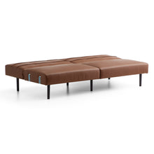 Load image into Gallery viewer, Flat Thomas Sofa Bed Faux Brown