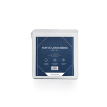 Load image into Gallery viewer, Queen Cotton Blend Sheet White Set 600 TC Cotton Sheets Packaging