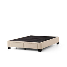 Load image into Gallery viewer, Malouf Duncan Platform Bed Base Oat with no mattress