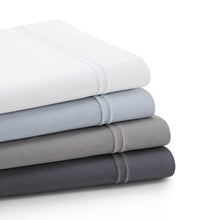 Load image into Gallery viewer, Stack of Supima Cotton Sheet Seton a white background
