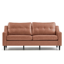 Load image into Gallery viewer, Bingham Sofa Faux Caramel Brown