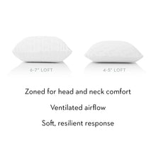 Load image into Gallery viewer, Malouf Zoned Talalay Latex Pillow Benefits