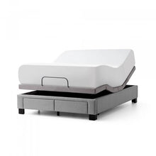 Load image into Gallery viewer, Malouf Duncan Platform Bed Base with a bed
