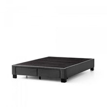 Load image into Gallery viewer, Malouf Duncan Platform Bed Base Stone with no mattress
