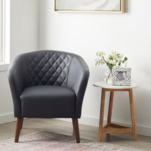 Load image into Gallery viewer, Black Webster Barrel Chair
