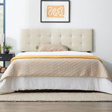 Load image into Gallery viewer, Ivory Davis Upholstered Headboard with bed
