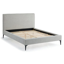 Load image into Gallery viewer, Light Gray Upholstered Platform Bed Anderson Bed
