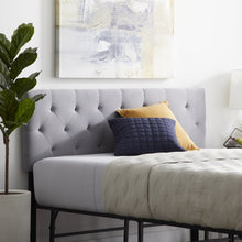 Load image into Gallery viewer, Stone  Davis Upholstered Headboard with bed
