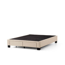 Load image into Gallery viewer, Malouf Duncan Platform Bed Base Oat with no mattress
