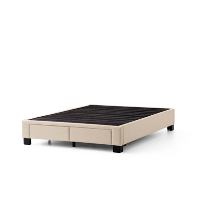 Malouf Duncan Platform Bed Base Oat with no mattress
