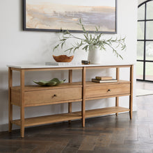 Load image into Gallery viewer, Ashford Console Table European Oak functional design 
