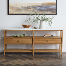 Load image into Gallery viewer, Ashford Console Table European Oak in a room
