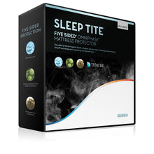 Load image into Gallery viewer,  Sleep Tite Five 5ided Omniphase Mattress Protector Packaging
