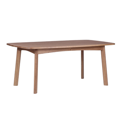 Front view of Acer Natural Oak Dining Table Scandinavian Design Dining Table