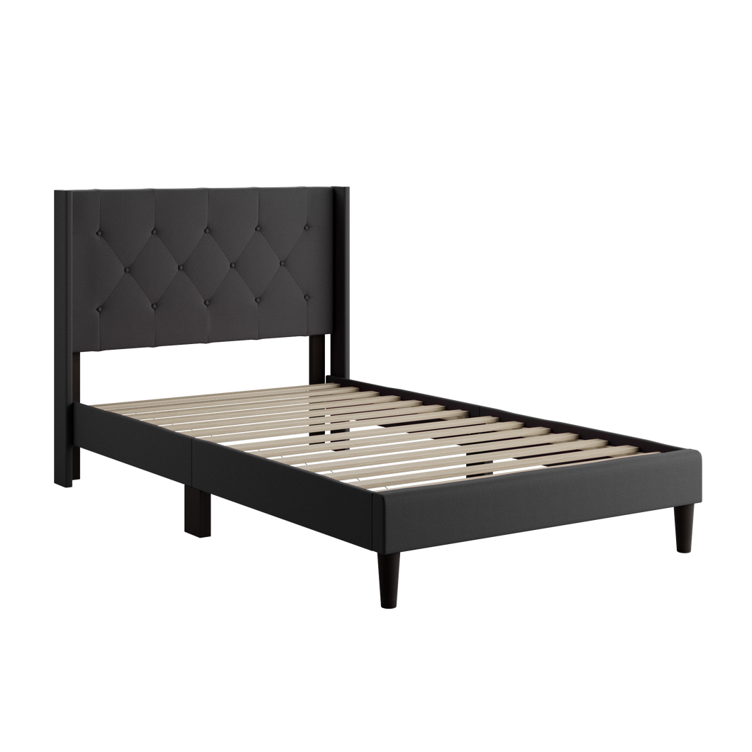 Charcoal Drake Platform Bed