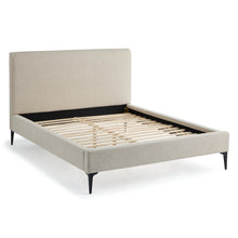 Load image into Gallery viewer, Beige Upholstered Platform Bed Anderson Bed
