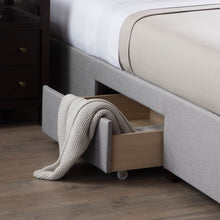Load image into Gallery viewer, Watson Upholstered Platform Bed Drawer details
