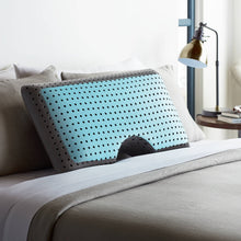 Load image into Gallery viewer, Z Shoulder Cutout Pillow Carbon Cool in bed
