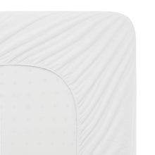 Load image into Gallery viewer, Sleep Tite Five Sided Smooth Mattress Protector Top and Side Details
